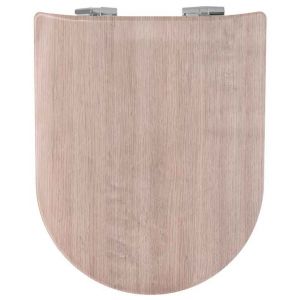 Abattant wood slim d&eacute;clipsable esprit bois organique - Neuf