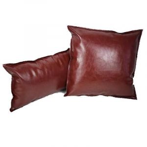 Housse de coussin decorative en similicuir, moderne et solide, ideale pour l'exterieur, ideale pour un canape ou un lit. - Neuf