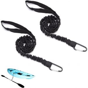 Asfasfq-2 Pcs Agaie De Kayak Corde, Canoë Kayak Laisse Paddle, Corde Spirale Pagaie De Kayak Corde De Sécurité, Sécurité Élastique Kayak Paddle Pagaie De Kayak Corde Pour Kayak, Canoë, Bateau, Surf - Neuf