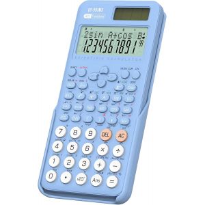 Calculatrices scientifiques pour &eacute;tudiants 991ES Calculatrices de bureau 4 lignes avec tablette d'&eacute;criture LCD effa&ccedil;able, alimentation par batterie solaire avec bloc-notes calculatrice pour - Neuf