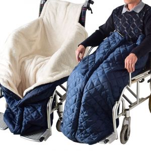 Couverture Légère Pour Fauteuil Roulant, Couverture Épaisse En Polaire Pour Fauteuil Roulant, Résistance Efficace Au Vent Et Au Froid - Neuf