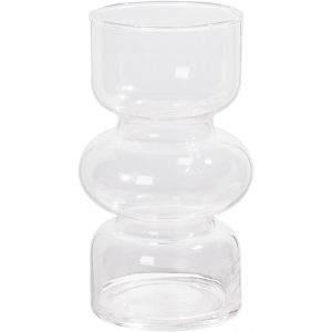 KALANKA-Vase Géométrique Moderne en Verre - Hydroponique, Décoratif pour Fleurs - Pour Maison, Bureau, Mariage - Transparent - Neuf