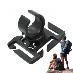 Collier De Serrage Rotatif Pour Tuyau D'eau, Fermoir Mousqueton A Serrage Rapide Et Verrouillage, Collier De Serrage Pour Sac A Dos, Noir - Neuf