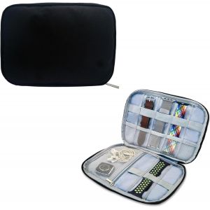 Kal-Organisateur De Bracelet De Montre, Boîte De Rangement De Bracelets De Montre Imperméable Sac De Rangement Pour Bracelet De Montre Avec 8 Anneaux Élastiques Et Une Pochette En Filet - Neuf