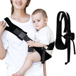 Kalanka-Echarpe De Portage Bebe, Porte Bébé, Multifonctionnel Porte Bebe Epaule, Bandoulière Réglable, Portable, Convient Aux Bébés De 6 À 48 Mois, Aux Tout-Petits Jusquà 25 Kg (Noir) - Neuf