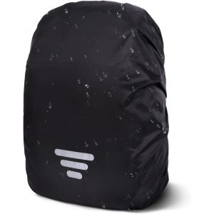 ERYI-Housse De Pluie Pour Sac À Dos - Imperméable - Avec Bandes Réfléchissantes - 18-25 L - Pour Cartable - Réflecteur - Noir - Pour Randonnée, Camping, Voyage, Cyclisme - Neuf
