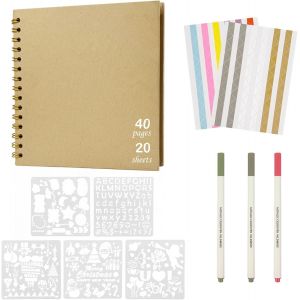 Chicslick-Album Photo 20 Pages 21,5 X 21,5 Cm - Album Photo &Agrave; Personnal R Soi-M&ecirc;me - Cadeau De Scrapbooking - Peut &Ecirc;tre Utilis&eacute; Comme Cadeau De Rem De Dipl&ocirc;me, Anniversaire, Anniversaire De [J925] - Neuf