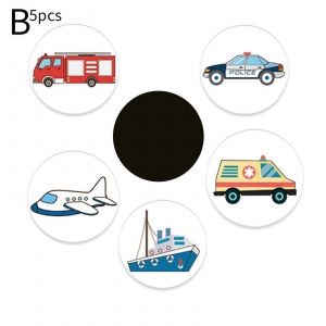 Autocollant Magique D'apprentissage De La Propret&eacute; | Propret&eacute; Entra&icirc;nement Toilette Couleur Chang Voiture Navire Avion 5pcs - Neuf