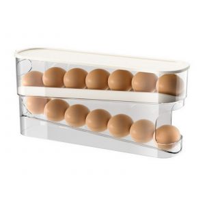 Organisateur D'?Ufs Pour R&eacute;frig&eacute;rateur Avec Distributeur Automatique &Agrave; Rouleau Pour 12 ?Ufs - Neuf