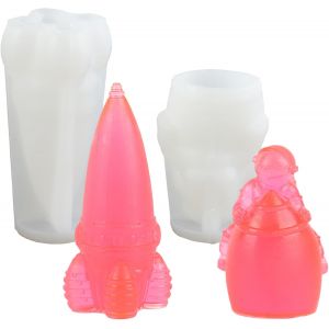 Moule Silicone Resine Epoxy Pour Astronautes, Moule Resine Epoxy Pour Fus&eacute;es Et D&eacute;coration Spatiale, Pour Enfants - Neuf