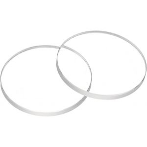 Kal-2pcs Verre De Montre En Cristal 16mm Dia 1.0mm Bord Biseauté Plat Rond Verre Ultra-Clair Visage De Montre Crystals Len Miroir De Cadran Pièces Rechange Pour Réparation De Montres - Neuf