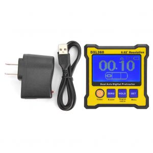 Inclinometre numerique DXL360, rapporteur d'angle electronique a double axe, prise americaine 100-240 V - Neuf