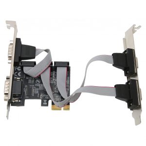 Carte d'extension PCIE PCI Express X1 vers interface 4 ports serie RS232 Carte adaptateur pour applications etendues - Neuf
