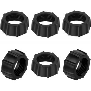 6pcs Écrou Serrage Pour Pièces Rechange Support Téléphone Voiture, Tête D'adaptateur Fixe À Rotule 17mm Pour Caméscope Dvr Chargeur Sans Fil Caméra Gps Tableau Bord Support Téléphone Clip - Neuf