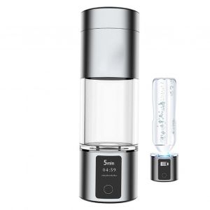 Bouteille Générateur D'eau Hydrogénée 2 En 1, Membrane Spe À Protons, 5 Minutes, 2000-3000 Ppb, 280 Ml - Neuf