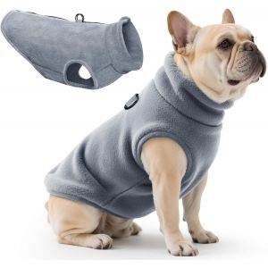 Dog Warm Coats Dogs Jackets Winter Pet Hoodies Sweatshirts Pullover Jumpsuit Dog Snow Outfits Vest For Small Medium And Large Dogs (Grey,S) - Neuf