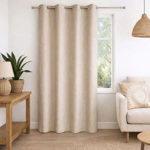 Rideau 100% Occultant Effet Chin&eacute; - Neuf