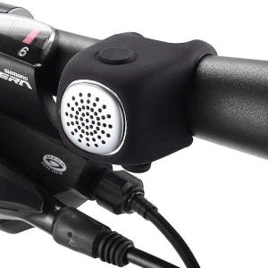Klaxon De Vélo Électrique 90 Db - Puissant, Étanche, Compact Avec 3 Modes Sonores Pour Tous Types De Vélos - Installation Facile Et Batterie Remplaçable - Neuf