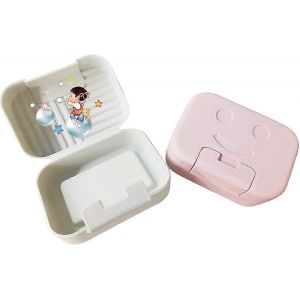 2 pièces boîte à savon,boîte de rangement de savon de voyage portable,porte-savon facile à nettoyer - Neuf