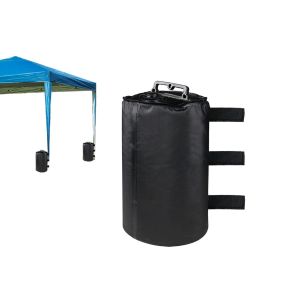 Sac lest&eacute; d'eau portable pour la stabilit&eacute; de la tente, capacit&eacute; 10 L, facile &agrave; remplir, coupe-vent, compatible avec les pieds de tente. - Neuf