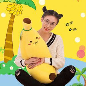 Dessin Anim&eacute; Banane Peluche Poup&eacute;e En Peluche Enfants Jouet Canap&eacute; Coussin D&eacute;cor Anniversaire Gift_80cm - Neuf
