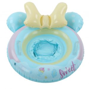 Anneau De Natation Gonflable Pour Enfants Avec Poign&eacute;e - Tube De Flotteur De Piscine En Pvc Mignon Et &Eacute;cologique Pour Enfants - Neuf