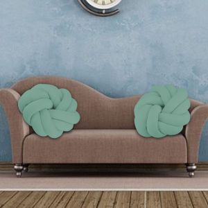 Hjlian Coussin Noue Pour Canape, Coussin Lombaire, Super Doux, Pour Enfant (Vert) - Neuf