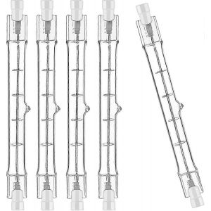 Lot De 5 Ampoules Halogènes R7s 78mm 80w 230v,R7s Tige Halogène 78mm,Ampoule Halogène R7s Lampe Tige Halogène Dimmable - Neuf