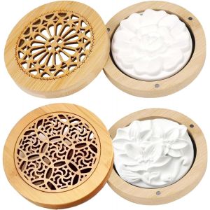 Trahoo-Lot De 2 Diffuseurs D'huiles Essentielles, Pierre Parfum&eacute;e Pour Huiles Essentielles, Diffuseur D'huiles Essentielles, Diffuseur D'air, Diffuseur D'huiles Essentielles - Neuf