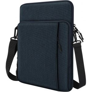 Eryi-13,3 Pouces Tablette Transport Housse Avec Bandoulière Pour Ipad Pro 13"" M4 2024, Ipad Air 13"" M3 M2, Ipad Pro 12,9"", Galaxy Tab S10+ Plus/S9 Fe+/S9+ Plus 12,4"", Tab P12 12,7"",Indigo - Neuf