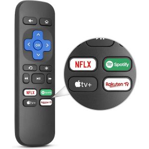 Télécommande-pour-Roku-Express,pour Roku Box,pour Roku Premiere,pour Roku Player,avec Boutons Netflx,Aple TV+,Spotify,Rakten TV - Neuf