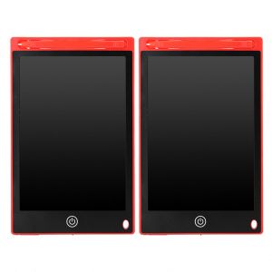 Bloc-Notes Electronique Lcd 8,5 Pouces, 2 Pieces, Bloc-Notes De Dessin Pour Enfants, Pour L'ecole En Famille, Rouge - Neuf