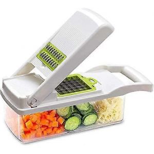 Coupe-Mandoline Coupe-L&eacute;gumes,12 En 1 Mandoline Coupe-L&eacute;gumes Multifonctionnelle Professionnelle Avec - Neuf