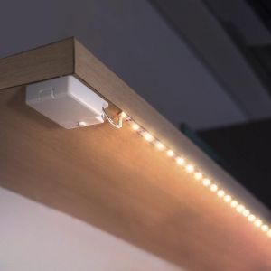 Subzonal-Bande Lumineuse Led Aliment&eacute;e Par Batterie, 1 M&egrave;tre Bande Lumineuse Led Aliment&eacute;e Par Batterie Blanc Chaud 2700k Pour &Eacute;tag&egrave;res Et Sous Armoire Sans Fil, 3 Packs - Neuf