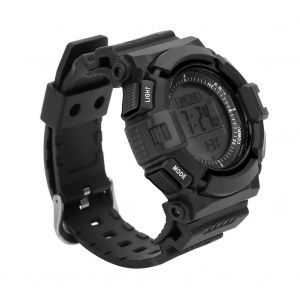 Montre De Sport Multifonction Etanche, Altimetre, Boussole, Chronometre, Barometre, Noir - Neuf