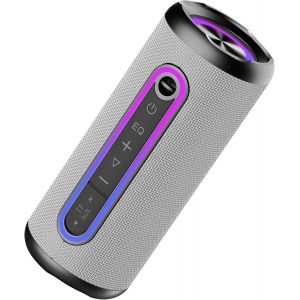 Enceinte Bluetooth Portable 5.4 Sans Fil Avec Bass Puissantes, Son Surround À 360 Degrés, Autonomie 30 Hrs,Appairage Tws, Haut Parleur Bluetooth Étanche Ip7,Pour L'Extérieur/La Fête/Voyage, [Z28] - Neuf