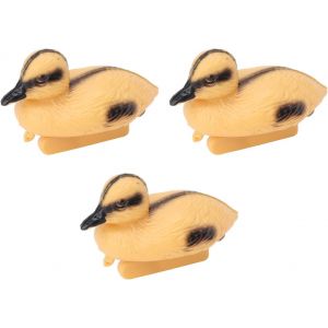 Mevronisshop-3 Pi&egrave;ces Canard Flottant Pour Jardin, D&eacute;coration De Faux Canard En Plastique Flottant, Figurine De Canard Jaune R&eacute;aliste, Ornement D'&eacute;tang &Agrave; Poissons Pour Piscine, &Eacute;tang De P&ecirc;che, Fontai - Neuf