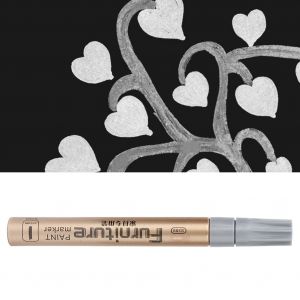Stylo de peinture argente pour meubles europeens, sculpte, pour portes coulissantes, style dore (argent) - Neuf