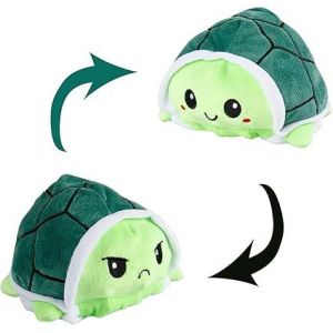 Peluche tortue (bleue), peluche réversible double face - Neuf