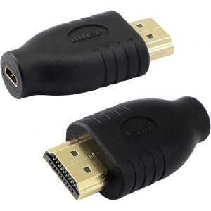 ERYI-Lot De 2 Adaptateurs Micro Hdmi Type A Mâle Vers Micro Hdmi Type D Femelle Prise En Charge 3D 4K 1080P Pour Appareils Photo, Ordinateurs, Projecteurs - Neuf