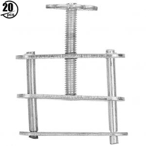 20pcs Plaqu&eacute; Fer Water-Stop Clamp Rubber Tube Spiral Clamp Pipe Hose Fixing Clip - Neuf