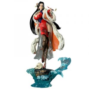 Figurine One Piece Statue Imp&eacute;ratrice Boa Hancock Gk De 36 Cm : Statue Skull Pipe Collection Objet D&eacute;coratif Cadeau - Neuf