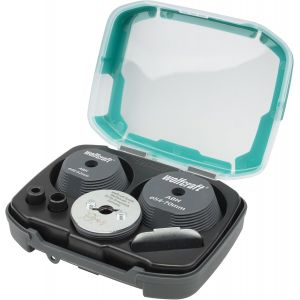 Ulteronixshop-5953000 - Coffret de guides de per&ccedil;age pour scies cloches - Diam&egrave;tre 35-70 mm - Pour agrandissement r&eacute;gulier et centr&eacute; de trous perc&eacute;s existants - 3 pi&egrave;ces - Neuf