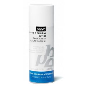 P&eacute;b&eacute;o Artist Acrylics 400 Ml Vernis Acrylique Satin&eacute; Phase Solvant En Spray - Neuf