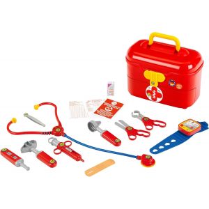 Eryi-4360 Mallette Médecin I Avec Tensiomètre Électronique I Accessoires Pour Jeux De Rôle De Docteur I Dimensions : 25 Cm X 15 Cm X 20 Cm I Jouet Pour Enfants À Partir De 3 Ans - Neuf