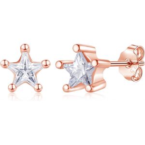 Kal-Lot De 3 Paires De Boucles D'oreilles En Argent Sterling 925 Avec Zircone Cubique, Petite &Eacute;toile En Zircone Cubique Pour Femme Et Fille, Cartilage 4/5/6 Mm - Neuf