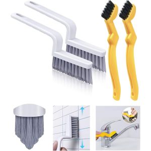 ChenQuanSarl-Lot De 4 s À Joints Rigides Pour Salle De Bain Et Carrelage - En Forme De V - De Nettoyage Pour Joints - Petite De Nettoyage - Neuf