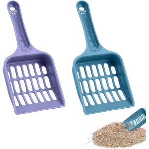 Cmws-Lot De 2 Pelles &Agrave; Liti&egrave;re Pour Chat, Pelle &Agrave; D&eacute;jections Canines En Plastique, Pelle &Agrave; Liti&egrave;re Pour Chat, Pelle &Agrave; D&eacute;jections Canines Pour Chat, Tamis &Agrave; Sable Pratique, Tamis &Agrave; D&eacute;jections Canines - Neuf