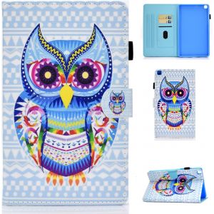 &Eacute;tui Coque Pour Samsung Galaxy Tab A8 10,5 Pouces 2022 2021 Sm-X200/ X205/ X207 Housse &Eacute;tui De Protection Avec Veille/R&eacute;veil Automatique Pour Samsung Galaxy Tab A8 2022/2021, Hibou Color&eacute; - Neuf