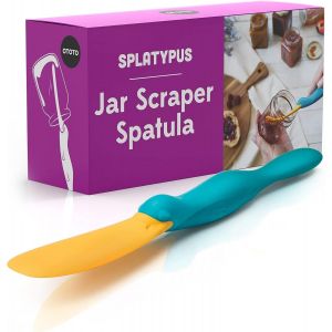 Kalanka-Splatypus Spatule En Silicone Pour Bocaux &iquest; Gadgets De Cuisine Amusants &iquest; Spatule Cr&ecirc;pes Sans Bpa, 100% S&ucirc;re Pour Aliments &iquest; Couteau &Agrave; Beurre Et Confiture Pour Creuser Et Gratter - Neuf